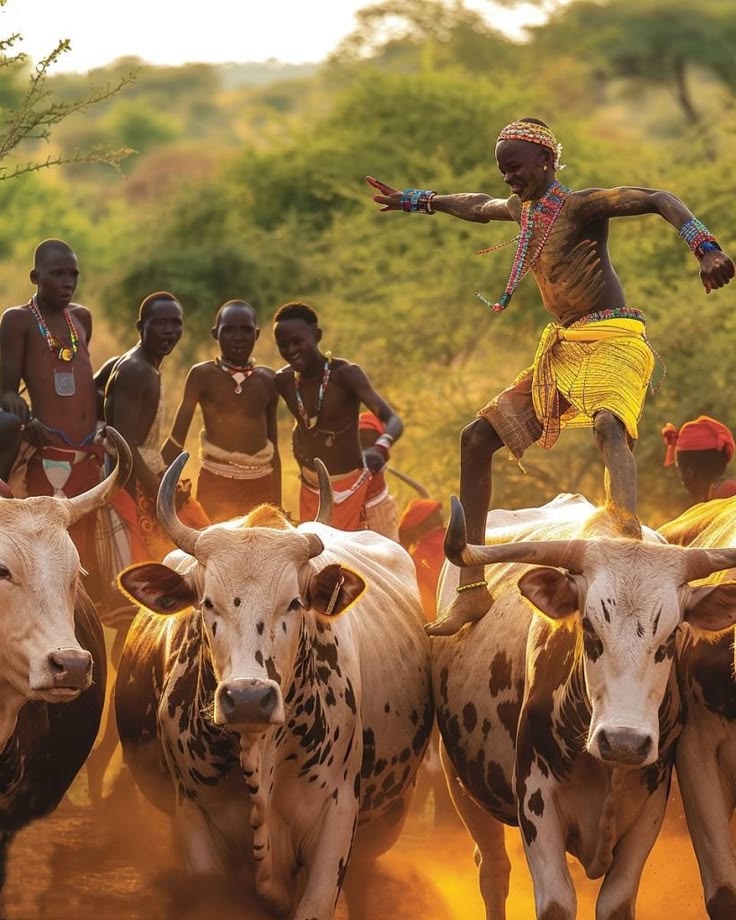 Bull-jumping ceremony, Omo Valley