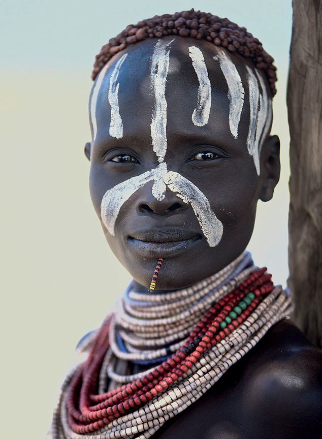 Karo portrait, Omo Valley